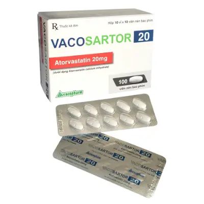 VACOSARTOR 20 Vacopharm ( Hộp 10 vỉ x 10 viên)